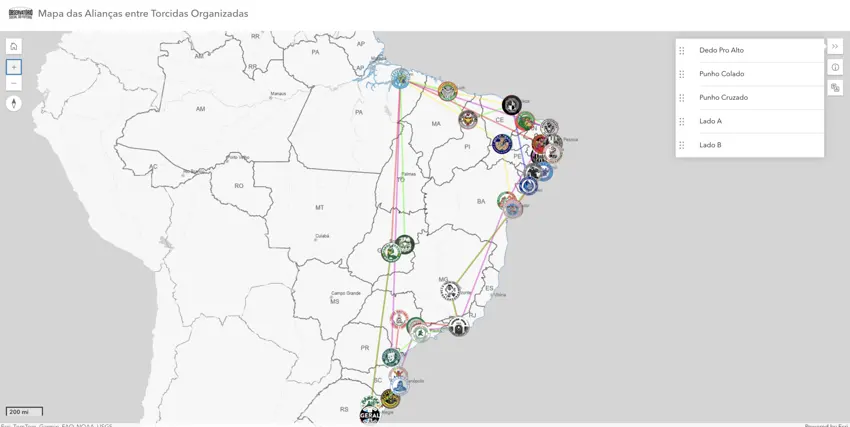 Mapa da Guerra: Como se formam as alianças entre torcidas organizadas no Brasil