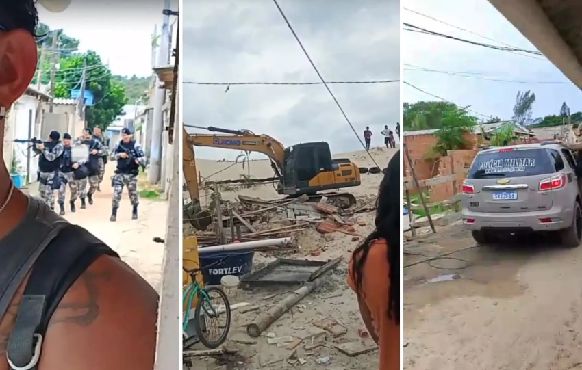 PMSC sitia comunidade e ameaça moradores em Florianópolis