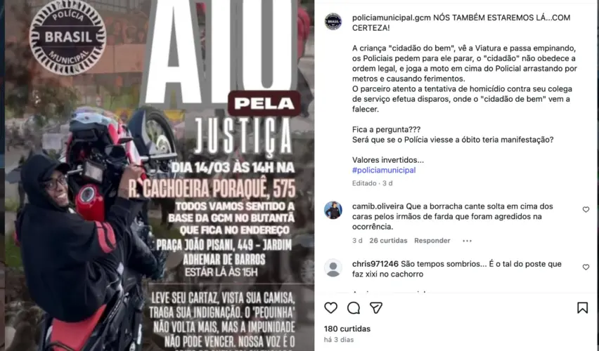 Entregador desarmado &eacute; morto por GCM em SP; fam&iacute;lia denuncia execu&ccedil;&atilde;o