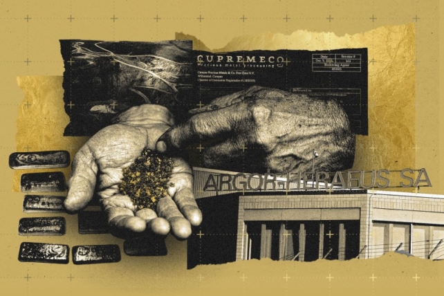 Ouro venezuelano contaminado pelo conflito entrou no mercado mundial através da ilha do Caribe, indicam documentos