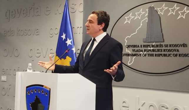 Kurti do Kosovo desafia a dissolução do Parlamento por não eleger o presidente