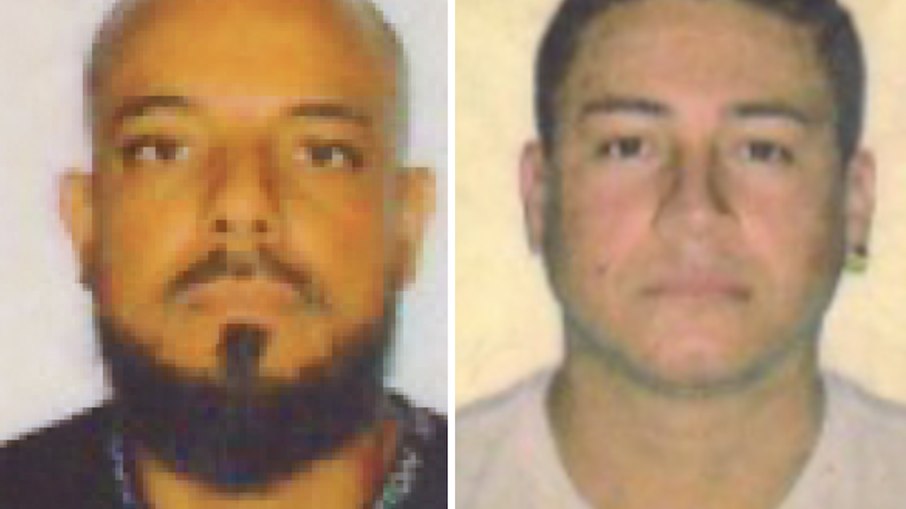 Os dois presos pela Polícia Federal. À esquerda: Janderson Aparecido Ribeiro de Azevedo, 37 anos. À direita: Anderson Custódio Gomes, 33 anos.