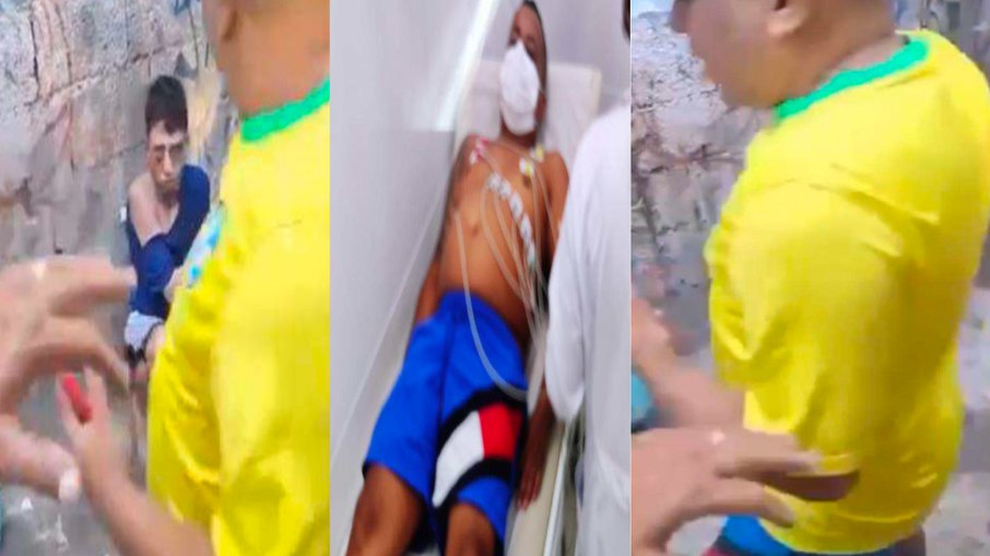 Michael da Silva, chamado de Neymar do PCC, de camiseta amarela da Seleção Brasileira, foi identificado ao participar da execução de Roberto Hipólito Rutkauskas, o Zóio de Gato, durante tribunal do crime da facção criminosa