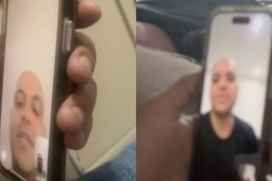 Frames de chamada de vídeo em que interlocutor ameaça o empresário Jorge Vinicio; material integra investigação sobre esquema de desvio de cocaína apreendida